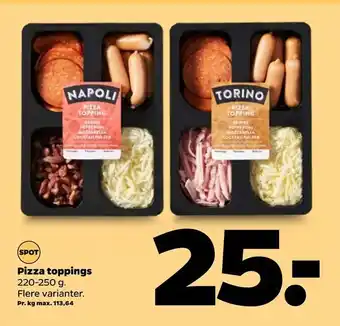 Pizza toppings