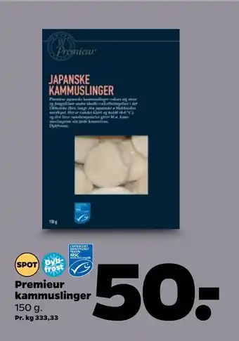 Premieur kammuslinger