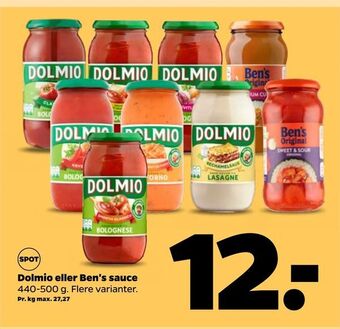 Netto Dolmio eller Ben's sauce tilbud