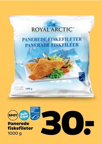 Netto Panerede fiskefileter tilbud