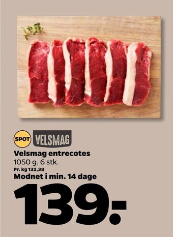 Netto Velsmag entrecotes tilbud