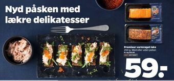 Netto Premieur varmrøget laks tilbud