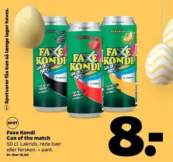 Netto Faxe Can of the match Kondi tilbud