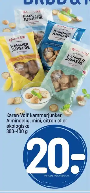 REMA 1000 Karen Volf kammerjunker Almindelig, mini, citron eller økologiske tilbud