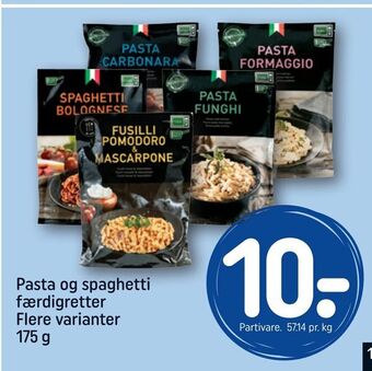 REMA 1000 Pasta og spaghetti færdigretter tilbud