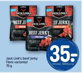 REMA 1000 Jack Link's beef jerky tilbud