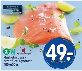 REMA 1000 Musholm dansk ørredfilet tilbud
