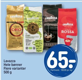 REMA 1000 Lavazza Hele bønner tilbud