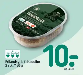 REMA 1000 Frilandsgris frikadeller 2 stk./180 g tilbud
