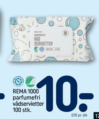REMA 1000 REMA 1000 parfumefri vådservietter tilbud