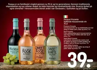 REMA 1000 Pasqua Frizzante Italiensk mousserende vin tilbud