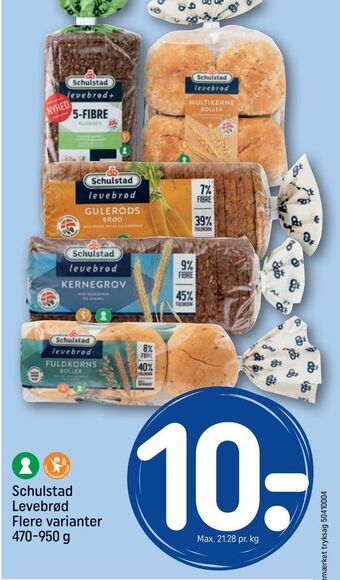 REMA 1000 Schulstad Levebrød tilbud