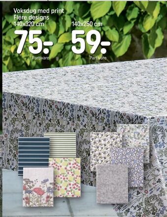 REMA 1000 Voksdug med print tilbud