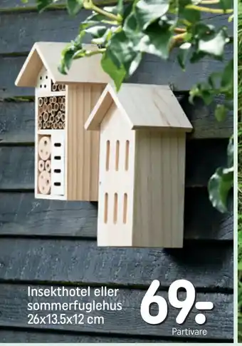 Insekthotel eller sommerfuglehus