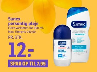 SPAR Sanex personlig pleje tilbud