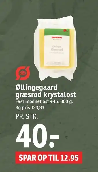 SPAR Øllingegaard græsrod krystalost tilbud