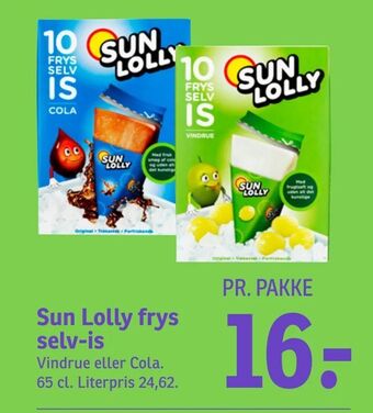 SPAR Sun Lolly frys selv-is tilbud