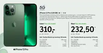 YouSee iPhone 13 Pro (128 GB) tilbud