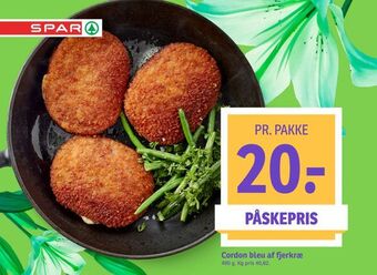 SPAR Cordon bleu af fjerkræ tilbud