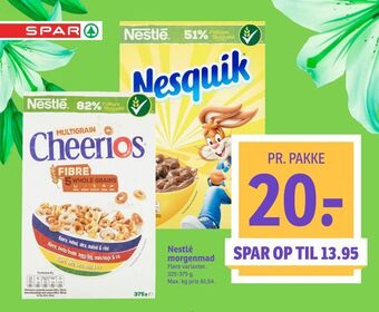 SPAR Nestlé morgenmad tilbud