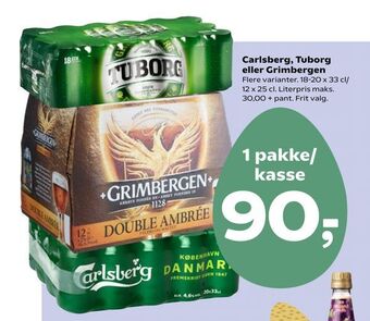 Dagli'Brugsen Carlsberg, Tuborg eller Grimbergen tilbud