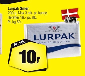 Calle Lurpak Smør tilbud