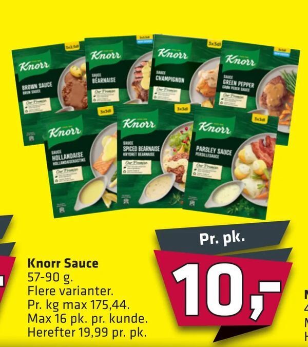 Knorr Sauce tilbud hos Fleggaard