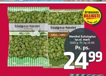 Fleggaard Menthol Eukalyptus lys el. mørk tilbud