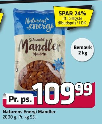 Fleggaard Naturens Energi Mandler tilbud