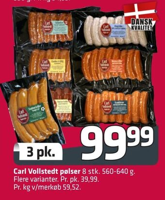 Fleggaard Carl Vollstedt pølser tilbud