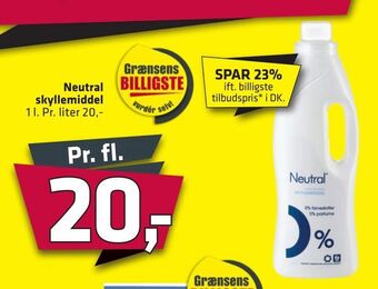 Fleggaard Neutral skyllemiddel tilbud