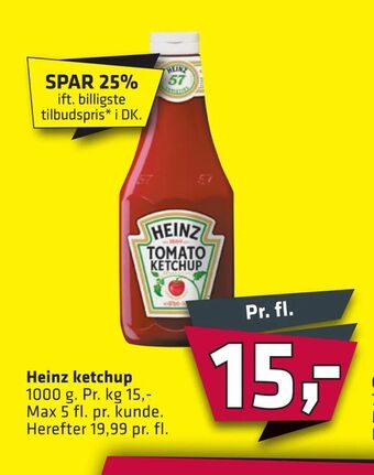 Fleggaard Heinz ketchup tilbud