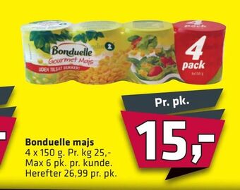 Fleggaard Bonduelle majs tilbud