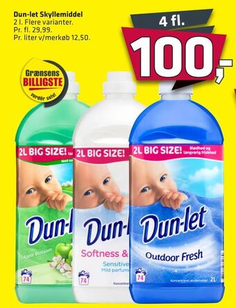 Fleggaard Dun-let Skyllemiddel tilbud