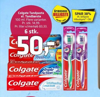 Fleggaard Colgate Tandpasta el. Tandbørste tilbud