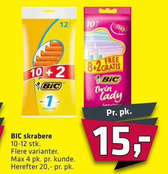 Fleggaard BIC skrabere tilbud