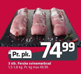 Fleggaard 3 stk. Ferske svinemørbrad tilbud
