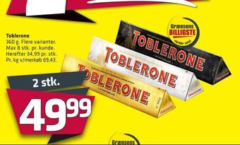 Fleggaard Toblerone tilbud