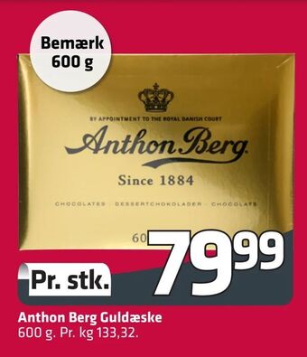 Fleggaard Anthon Berg Guldæske tilbud