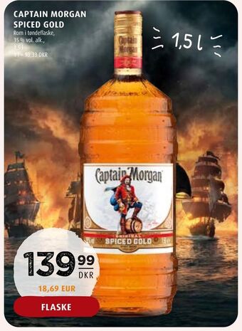 Scandinavian Park Captain morgan spiced gold tilbud