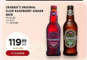 Crabbie's original eller raspberry ginger beer