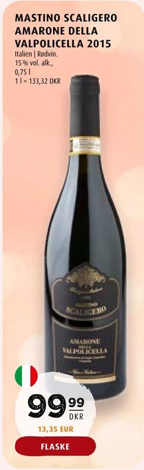 Scandinavian Park Mastino scaligero amarone della valpolicella 2015 tilbud