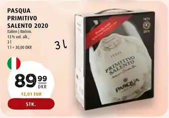 Scandinavian Park Pasqua primitivo salento 2020 tilbud
