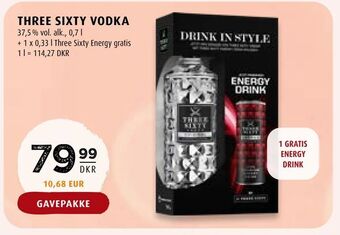 Scandinavian Park Three sixty vodka tilbud