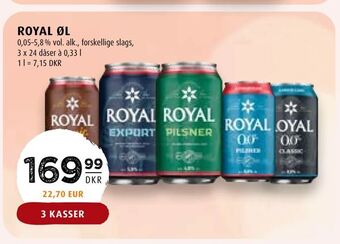 Scandinavian Park Royal øl tilbud