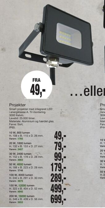 Harald Nyborg Projektør tilbud