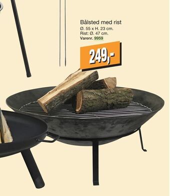 Harald Nyborg Bålsted med rist tilbud