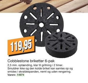 Harald Nyborg Cobblestone briketter 6-pak tilbud