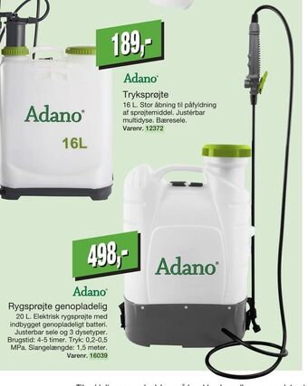 Harald Nyborg Rygsprøjte genopladelig tilbud