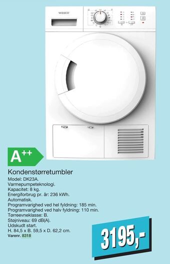 Harald Nyborg Kondenstørretumbler tilbud